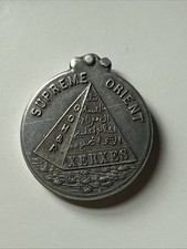 Medallion Supreme Clerics, Oriental Order of Humility and Perfection OOH&P 1921 picture