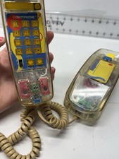 VTG Conair Phone SW205 Clear Transparent Neon Telephone 80s 90s Retro Landline picture