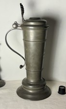 Antique 1902 St Andrews Golf Club 15” Trophy Flagon Pewter Stein SAGC 1st Prize picture