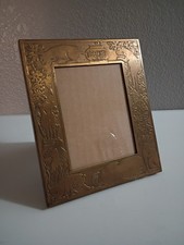 Vtg Carr Brass Art Nouveau Style Cat Frame Size 5