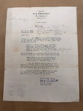 1938 Marengo County Alabama Tax Assessor Letter Signed M.E. Pritchett Demopolis picture