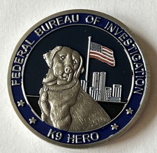 FBI K9 Hero Labrador Challenge Coin picture