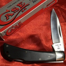 1988 Case XX USA 21051 LSSP Lockback Pocket Knife Locking Blade Black picture