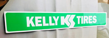 Goodyear KELLY TIRES  8ft Aluminum  Sign Vintage Style Wall Decor, 80s/90s  picture
