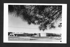 Lufkin TX Texas High School Building Vintage RPPC Postcard c1958 picture