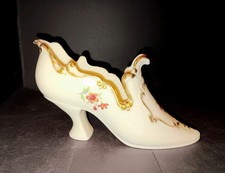 Vintage Lenox porcelain slipper figurine, Victorian era. Made In Usa picture