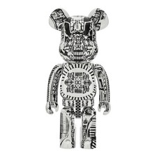 BEARBRICK H.R. Giger 1000% White Chrome Medicom Be@rbrick New picture