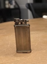Vintage Dunhill UNIQUE Lift Arm Gas Lighter Silver England Working picture