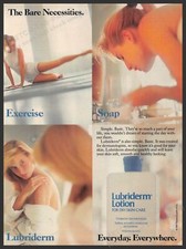 Lubriderm 1980s Print Advertisement Ad 1987 Legs Skin Bare Necessities picture