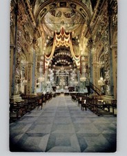 Interior of Cathedral of N.S. Orfo Chiavari Italy 1950s Postcard picture