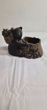 Vintage cast iron bear candle holder picture