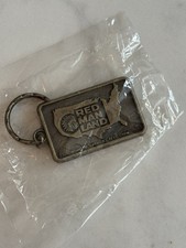 Vintage Red Man Land Key Chain Chewing Tobacco picture