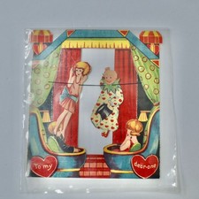 Vintage Valentine's Day Card To My Dear-One Germany Play Clown picture