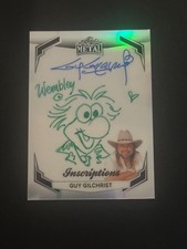 GUY GILCHRIST 2025 LEAF METAL INSCRIPTION WEMBLEY SKETCH AUTO SESAME STREET /245 picture