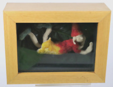Nancy Willard Whimsical Clay Figure Forest Motif in Display Box signed picture