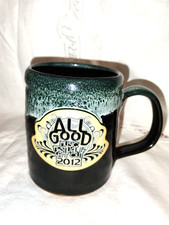 2012 Deneen Pottery All Good Music Festival & Camp Out 16 Oz Mug green drip picture