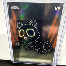 2026 Topps Chrome VeeFriends Very Lucky Black Cat Neon Orange #NE-7  25/25 picture