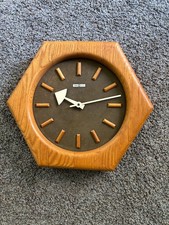 Vintage Howard Miller George Nelson Wall Clock #622-662 Wood Quartz picture