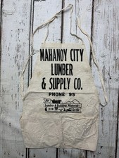 VTG Mahanoy City Lumber & Supply Co Mahanoy PA Employee Apron Logo Workwear picture