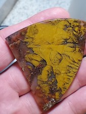Nepomo Nipomo Marcasite In Agate Polished Cab 22g California Rare Yellow picture