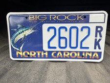 North Carolina Big Rock Blue Marlin Tournament License Plate picture