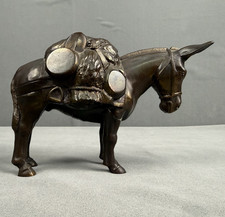 VTG Phil Di Napoli Pack Mule Sculpture Champion Production Art Deco Heavy Copper picture