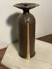 Hammered Bronze Cemetery Flower Vase Replacement picture