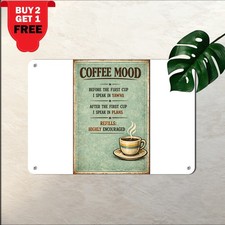 Coffee Spelled Backwards Tin Sign Vintage Cafe Diner Kitchen Metal Plaque 8x12 picture