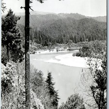 c1940s Klamath Glen CA Lower Terwer Riffle River RPPC Zan 471 Photo Postcard picture