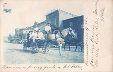 Street View Unionville MI Michigan 1906 RPPC Photo Postcard COPY picture