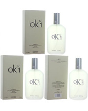 3pcs Perfume for Men OK 1 UNISEX EDT Natural  Cologne Fragrance Spray 3.3oz picture