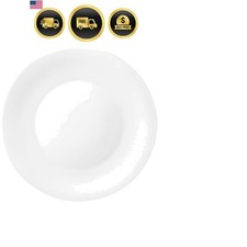 DFMI New 480170FS7121990 Glass White Moon Dinner Plate, 10-inch Diameter, 1 U... picture