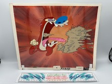 Original Nickelodeon Ren And Stimpy Animation Cel With Hand Painted Background  picture