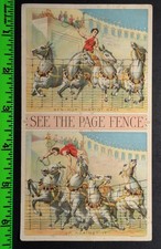 Vintage The Page Fence Chariot Race Trade Card picture