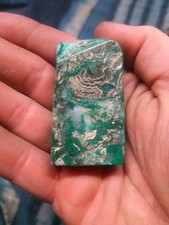 Large Natural Chrysocolla Malachite Gemstone Silica 60gs. picture
