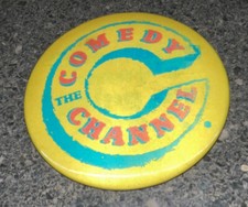 Vintage Comedy Central Channel Something Funny’s Going On Here Pin Button 3in picture