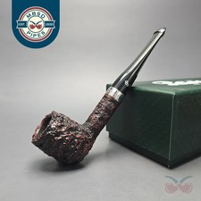 Peterson Cobble 15 Rusticated & Sandblasted Billiard w/ Silver Briar Pipe, New picture