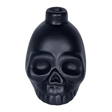 Ceramic Skull Death Whistle, Black, Single Unit, Festival Gift picture