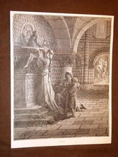 Engraving by Gustave Dorè 1884 The Vow of the Crusader Crusader picture