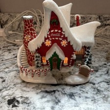 Hawthorne Village Coca-Cola Polar Bear Village Candy Shop Lighted House 2002 picture