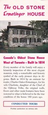 1970's The Old Stone House Sault Ste. Marie Canada Brochure picture