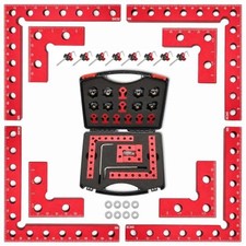 Corner Clamps for Woodworking, 8-Piece Dual Size 90° Set, 6-Sided Scales picture