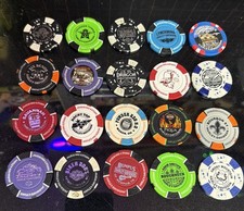Harley Davidson Poker Chips Lot of 20 Dealership Collectible Souvenirs Good Mix picture
