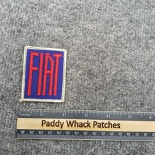 Vintage Fiat Patch Car Auto Automobile 70s 80s AD8g picture
