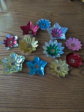 Vintage Foil Christmas Light Reflectors Lot picture