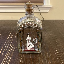 Vtg Holmegaard Juleflaske 1991 Christmas Bottle Danish Glass Decanter Holiday picture