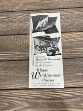 Vintage Maine Windjammer Cruises Brochure Schooners Mattie Mercantile Camden picture