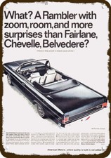 1966 AMC RAMBLER CLASSIC Convertible Car Vntg-Look DECORATIVE REPLICA METAL SIGN picture