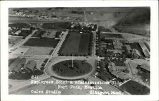 Vintage RPPC Glasgow Montana MT FORT PECK EMPLOYEES HOTEL Real Photo Postcard picture
