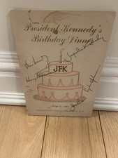 JFK Jackie Kennedy LBJ Harry Truman Jerry Lewis Signed Program Autograph Rare picture